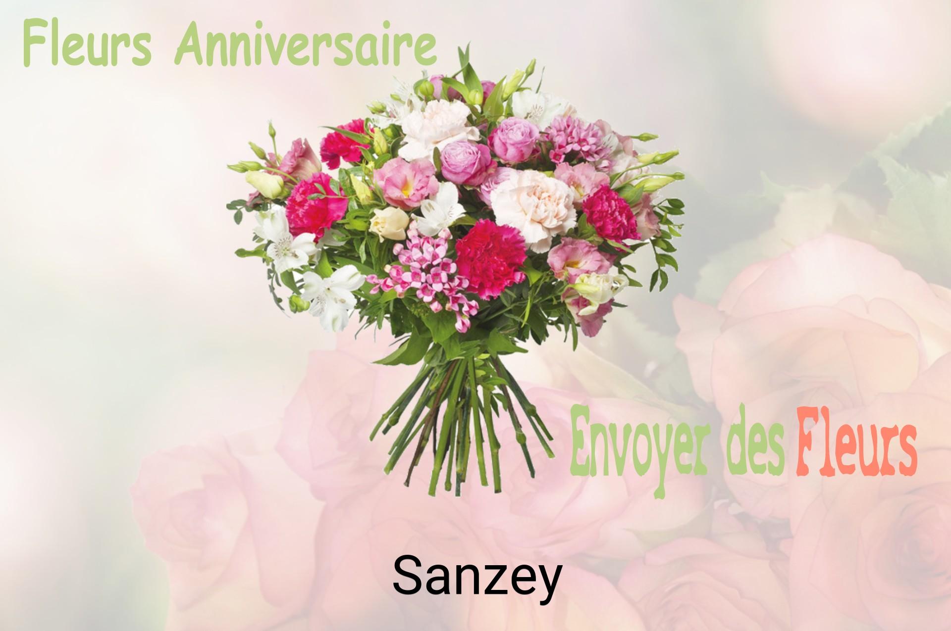 Bouquet de fleurs d’anniversaire livré à Sanzey